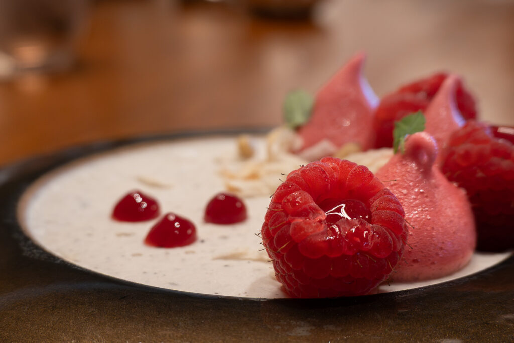 coconut panna cotta at The Wake Virgin Voyages