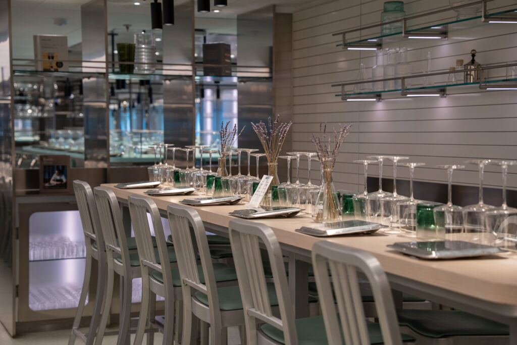 The Test Kitchen Virgin Voyages Dining Area