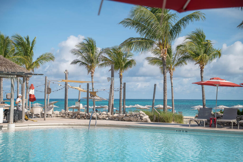 Virgin Voyages Bimini beach club pool