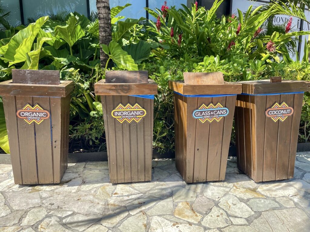 puerto plata taino bay recycle trash cans joenidcorner