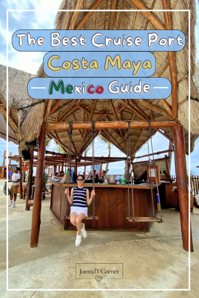 female in a swing at cruise port costa maa mexico port guide