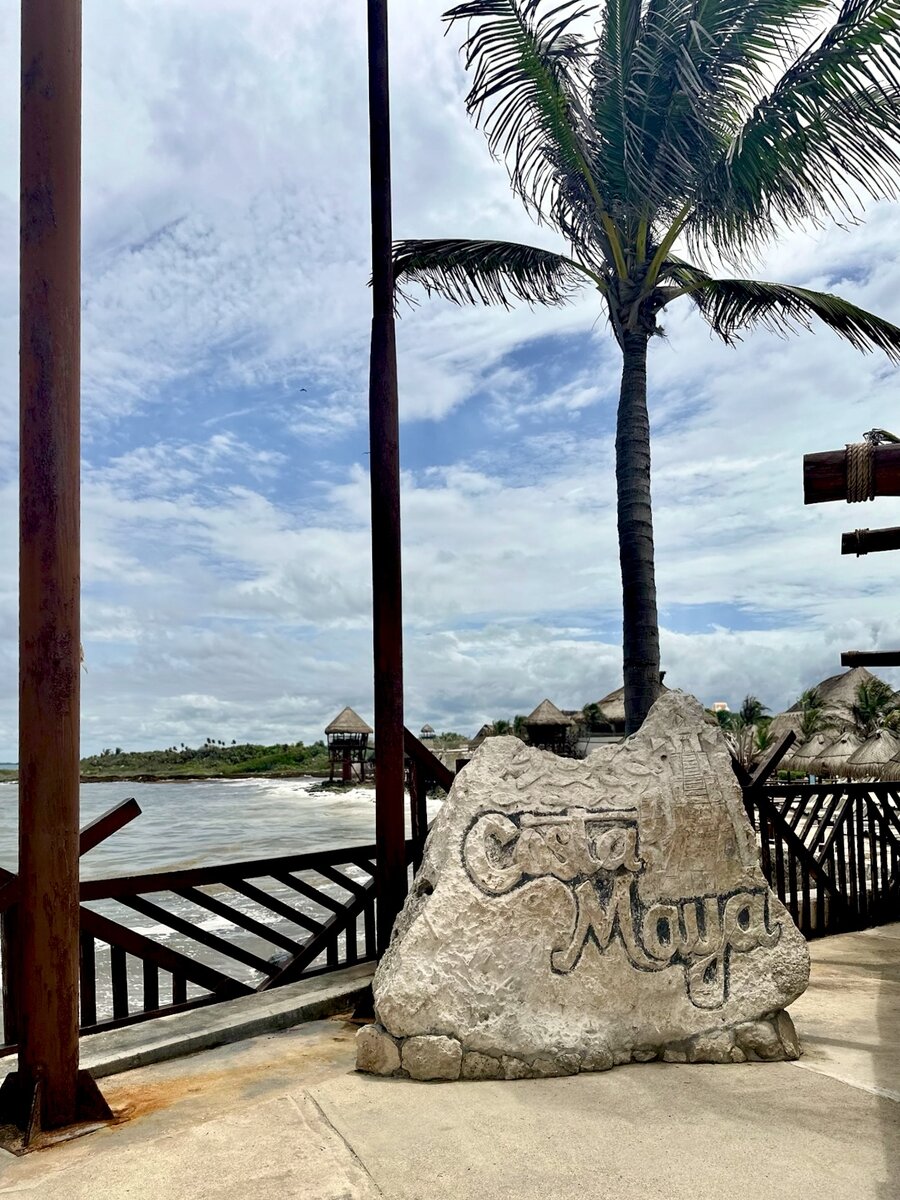 Entrance Rock At Costa Maya Cruise Port