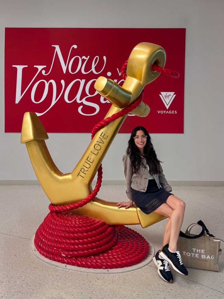 Now we're Voyaging Anchor at Miami Virgin Voyages cruise port