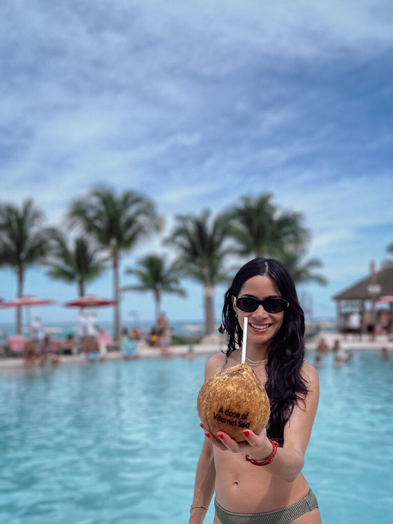 virgin voyages pool and coconut beach club