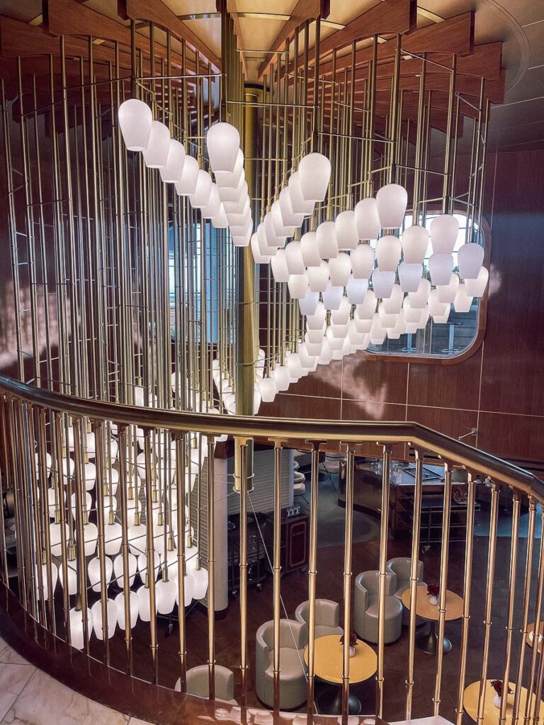 The Wake stairs Virgin Voyages