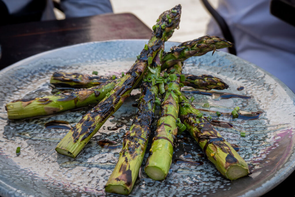 asparagus from ibiza old town vegan option