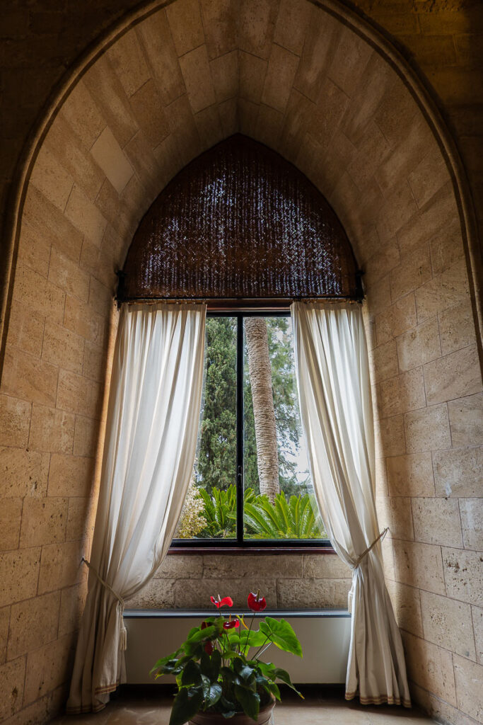 a window from the Royal Palace of La Almudaina Palma