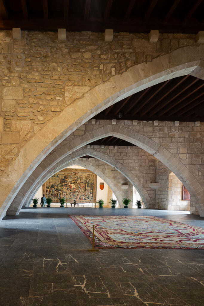 interior arch of La Almudaina Palma