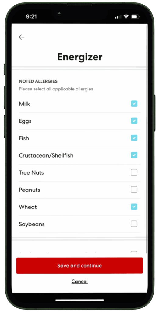 virgin voyages food allergies room service ship eats in the virgin voyage app
