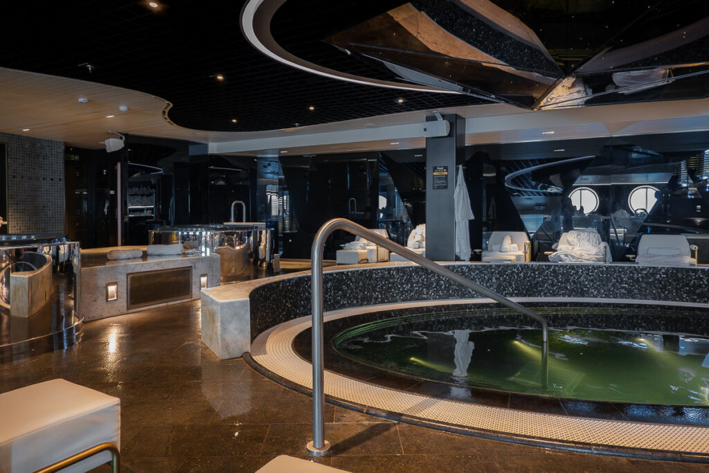 The Virgin voyages thermal spa pool and cold plunge