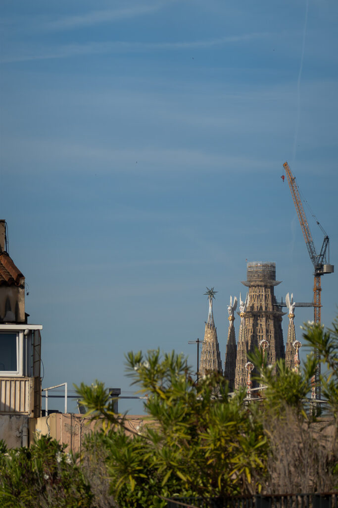 La Sagrada Familia view from Seventy Hotel Barcelona