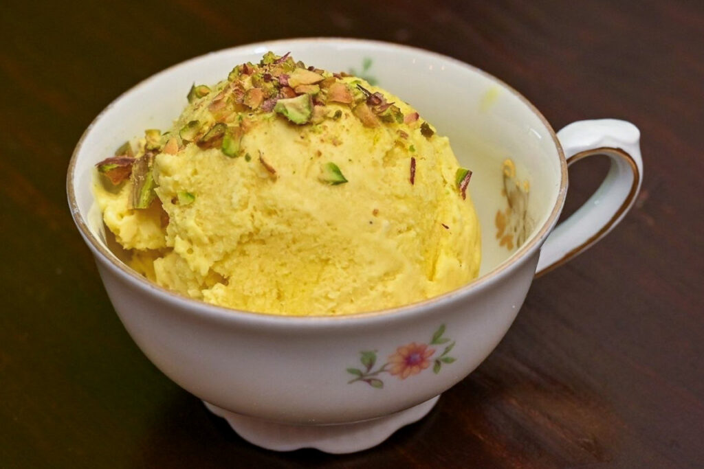 Persian Saffron Pistachio Ice Cream Noush Barcelona Plant Based