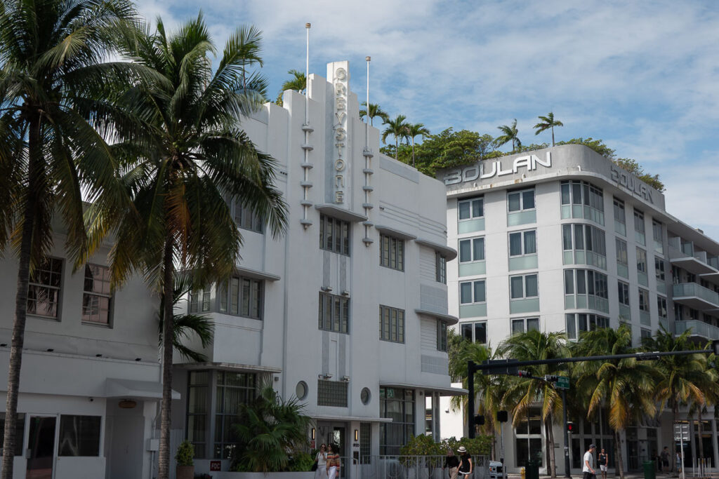 art deco building of hotel greystone which is the best place to stay in miami before a cruise 