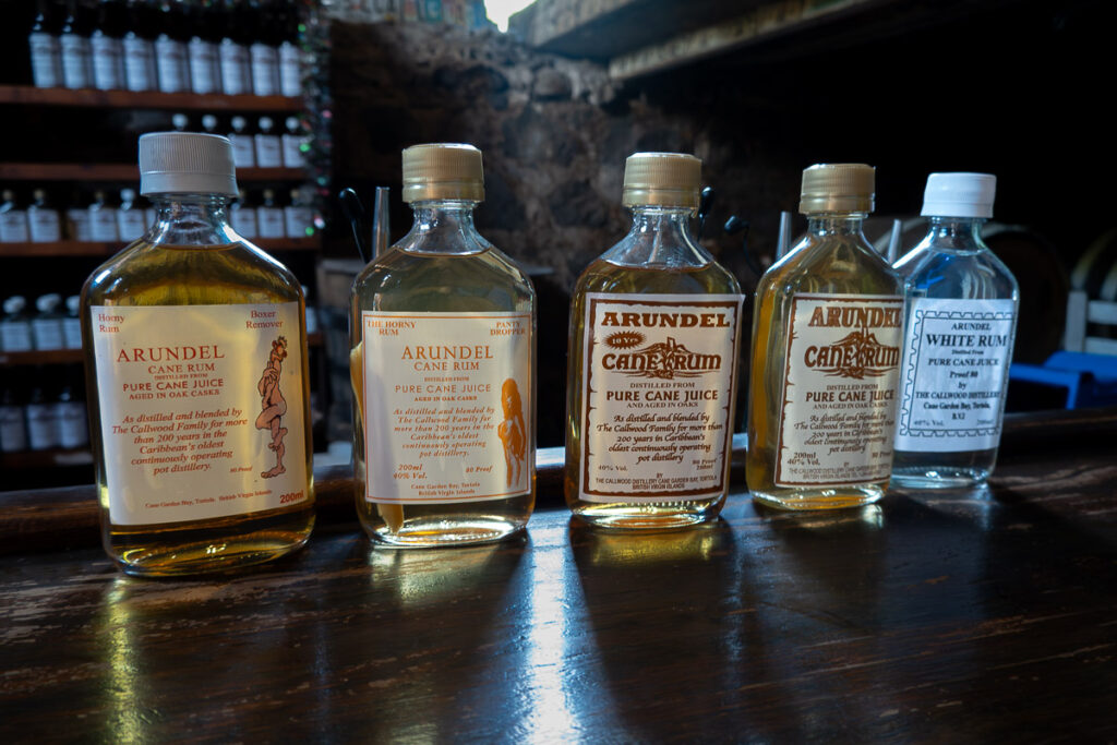 Arundel cane rum bottle which are from callwood rum distillery in Tortola