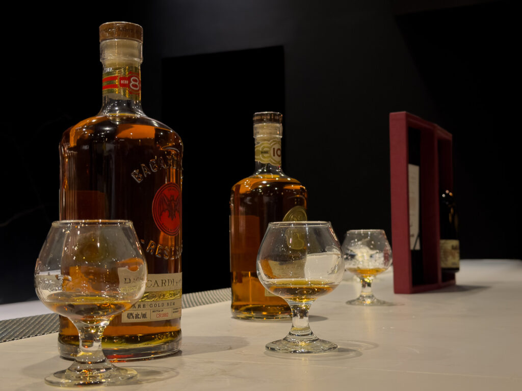 rum in a glass which is the legacy tour rum tasting in casa bacardi san juan puerto rico 