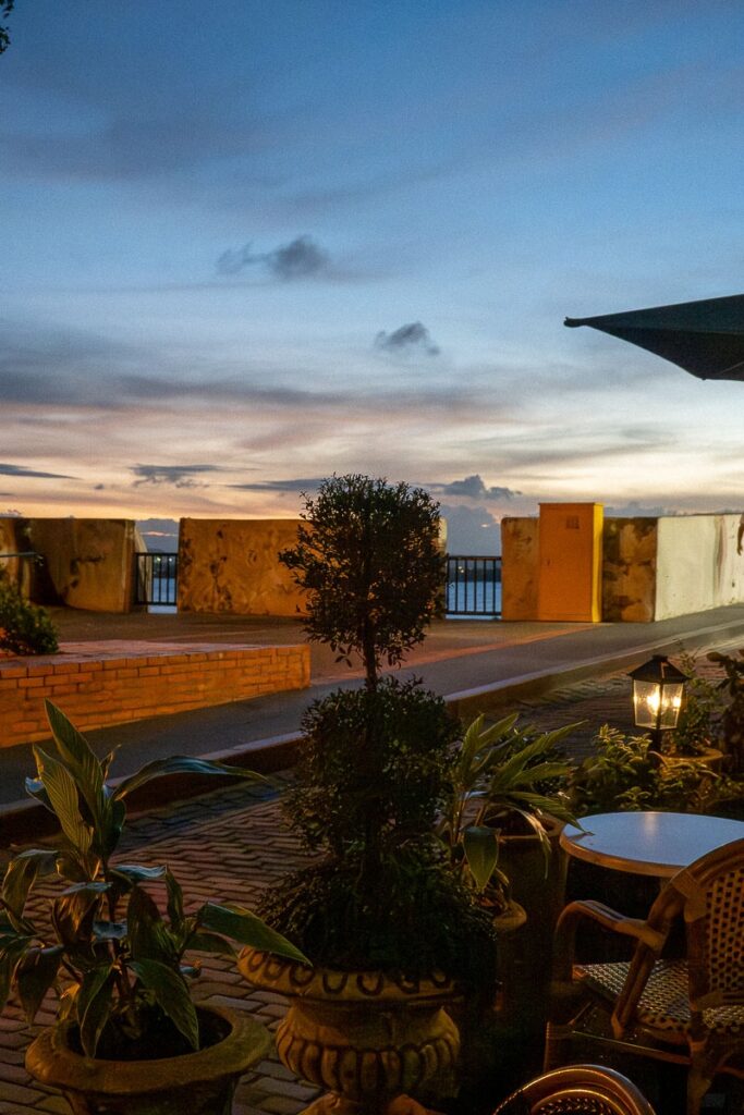 outdoor tables and chairs of restaurant n old san juan things to do 