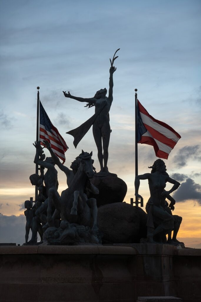 raices fountain at paseo la princesa one of the places to visit in one day in san juan puerto rico 