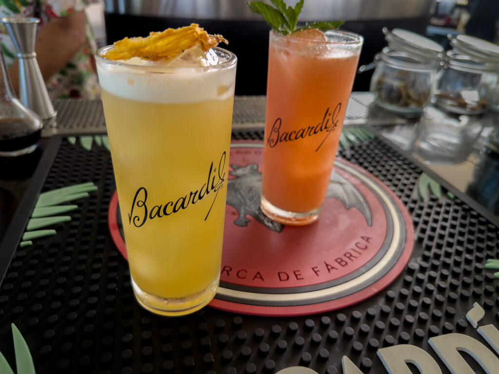 welcome cocktails at casa bacardi legacy tour san juan puerto rico