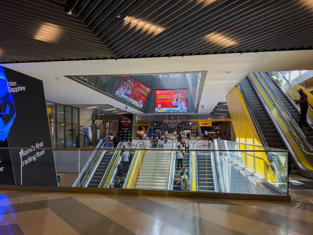 brightline station miami train interior