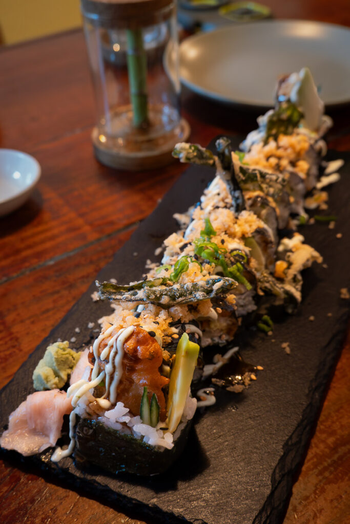 Flower Power Roll a vega sushi in puerto rico from the terrestre cocina compasion