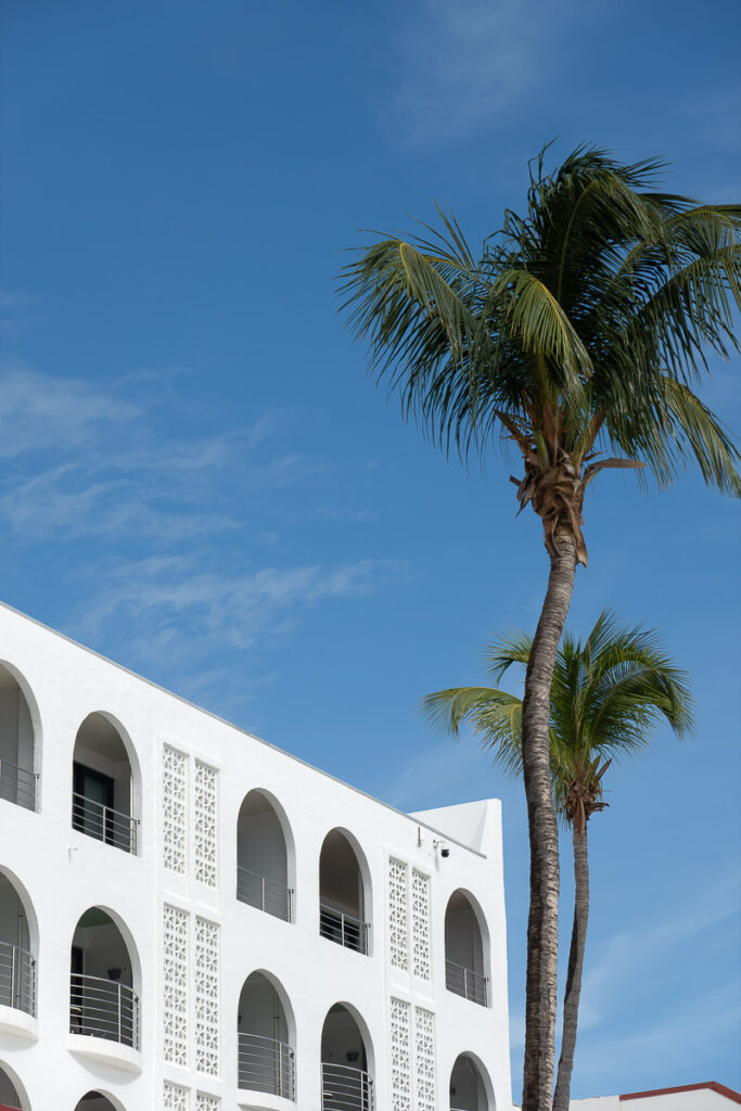 white structure which represents the hotel holland house beach in philisburg boardwalk