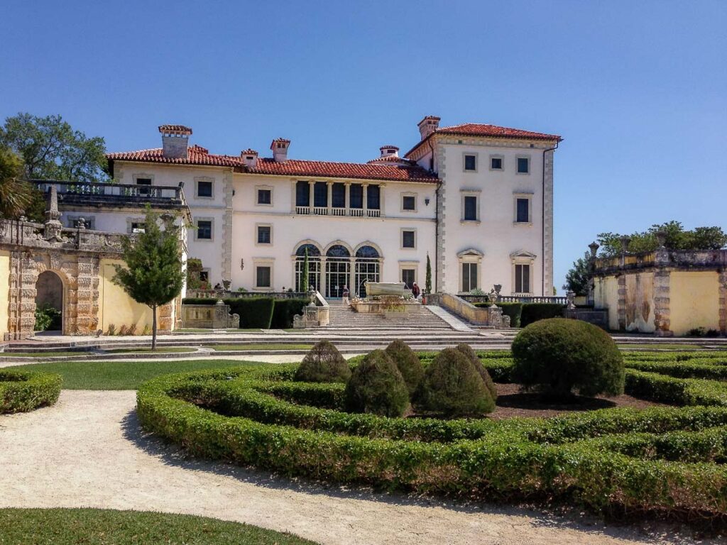 impressive mansion and gardens which represents the vizcaya museum and gardens miami fl 