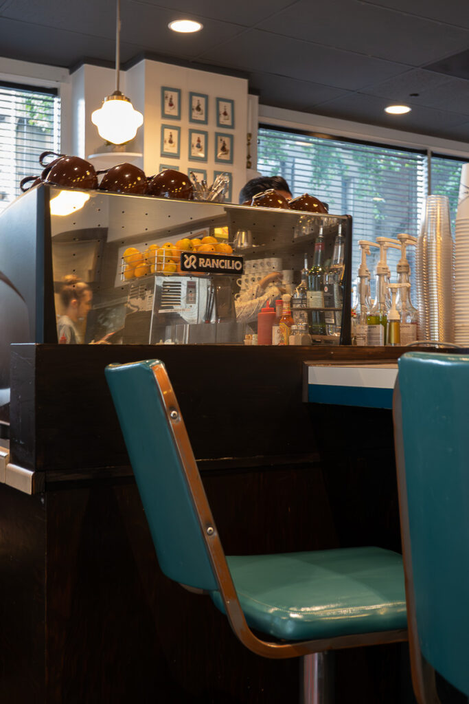 The Daily Feast interior seating in Portland Oregon vegan restaurants options