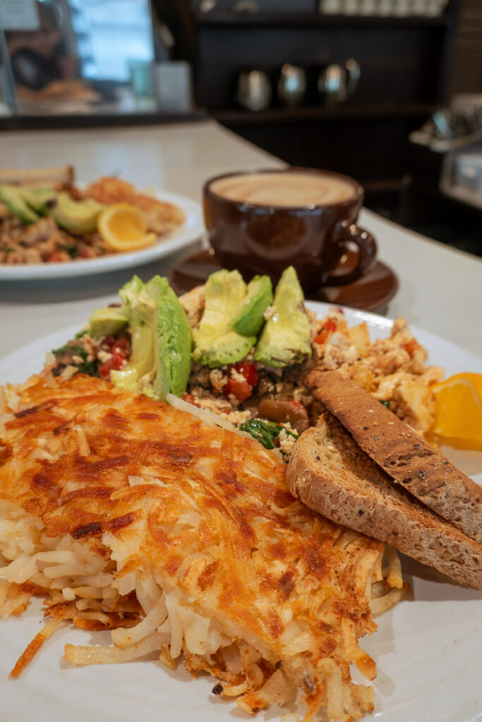 Tofu scramble from The Daily Feast a best vegan breakfast in Portland