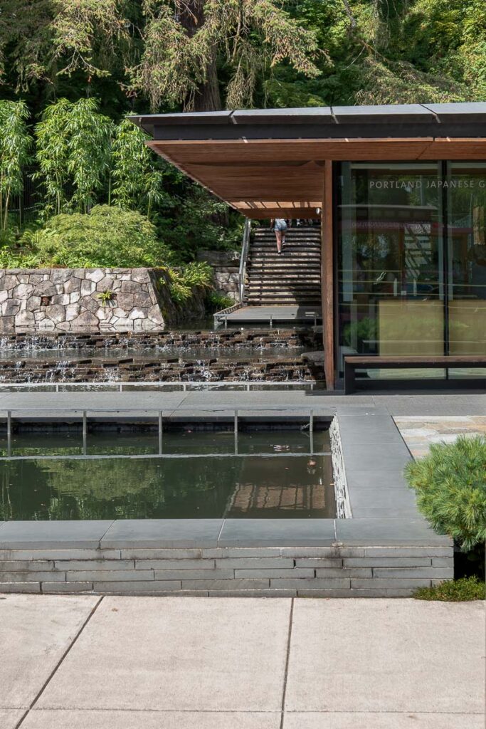 entrance of Portland Japanese Gardens a place to visit in 1 day in Portland Oregon