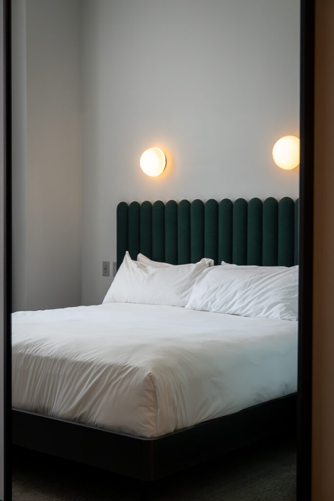 superior king bedroom bed from the Woodlark Portland