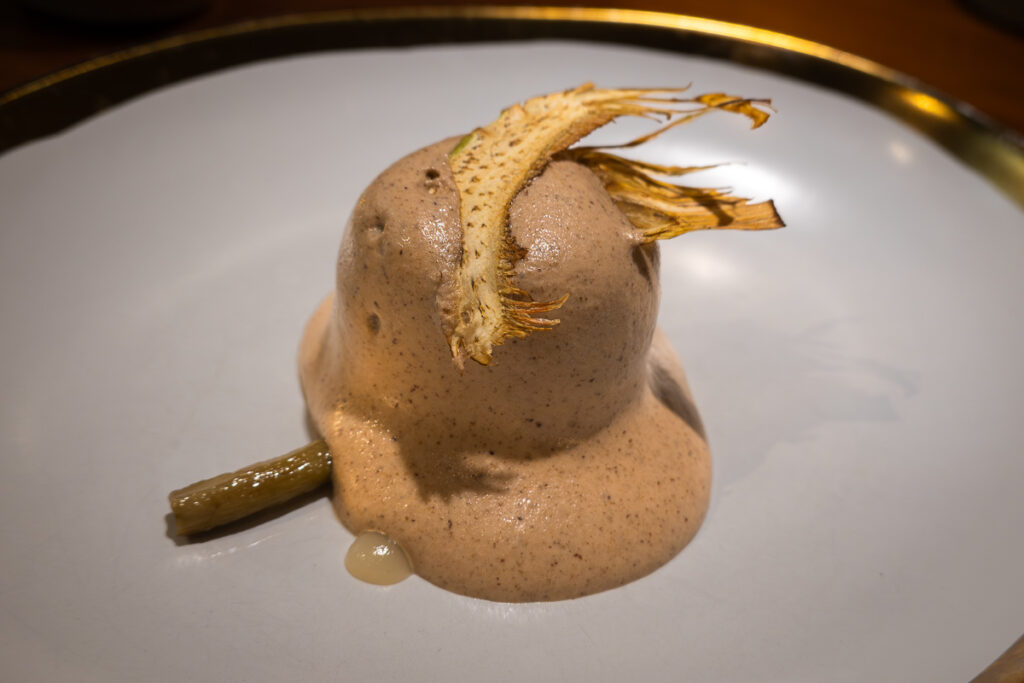 vegan dish from xavier pellicer restaurant