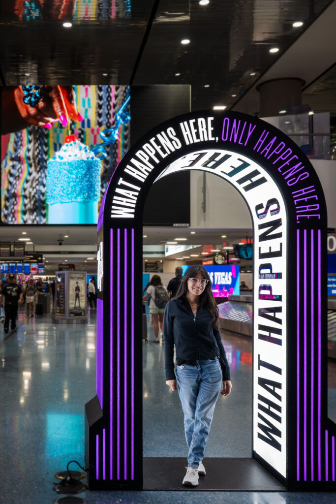 What happens here, only happens here sign in LAS airport Las Vegas