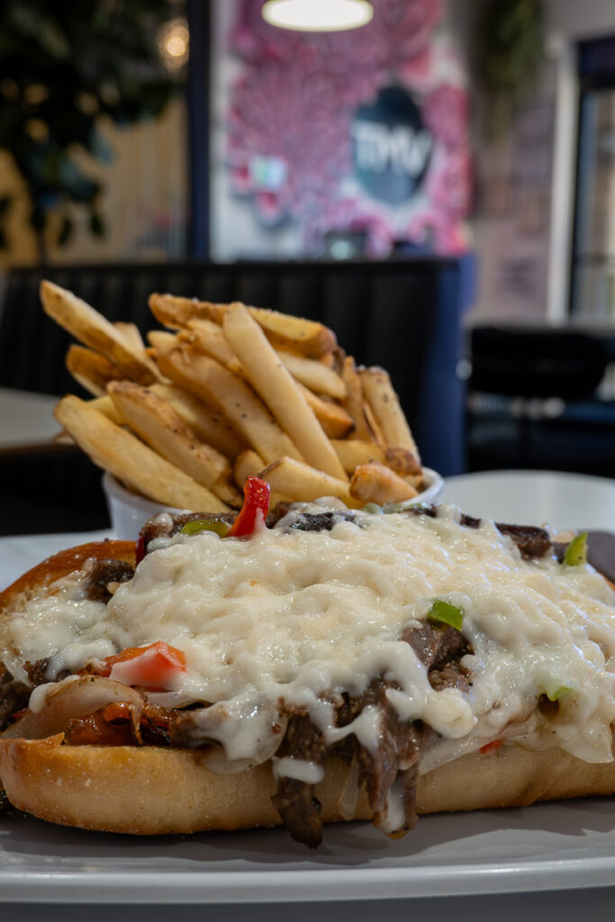 Vegan Philly cheesesteak from The Modern Vegan Las Vegas
