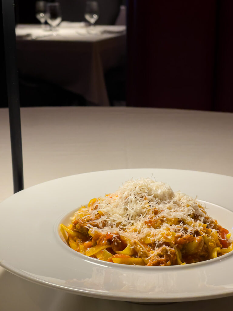 Vegan Tagliatelle Bolognese from Crossroads Kitchen Las Vegas