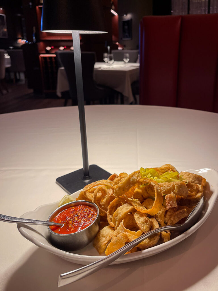 calamari fritti from Crossroads Las Vegas vegan food in the strip