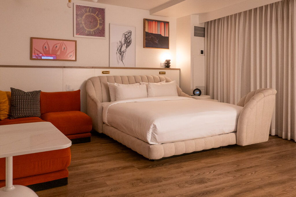 Ruby king room at virgin hotel Las vegas