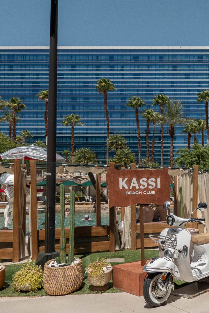 Kassi Beach club the Virgin hotel best pool in Las Vegas for adults