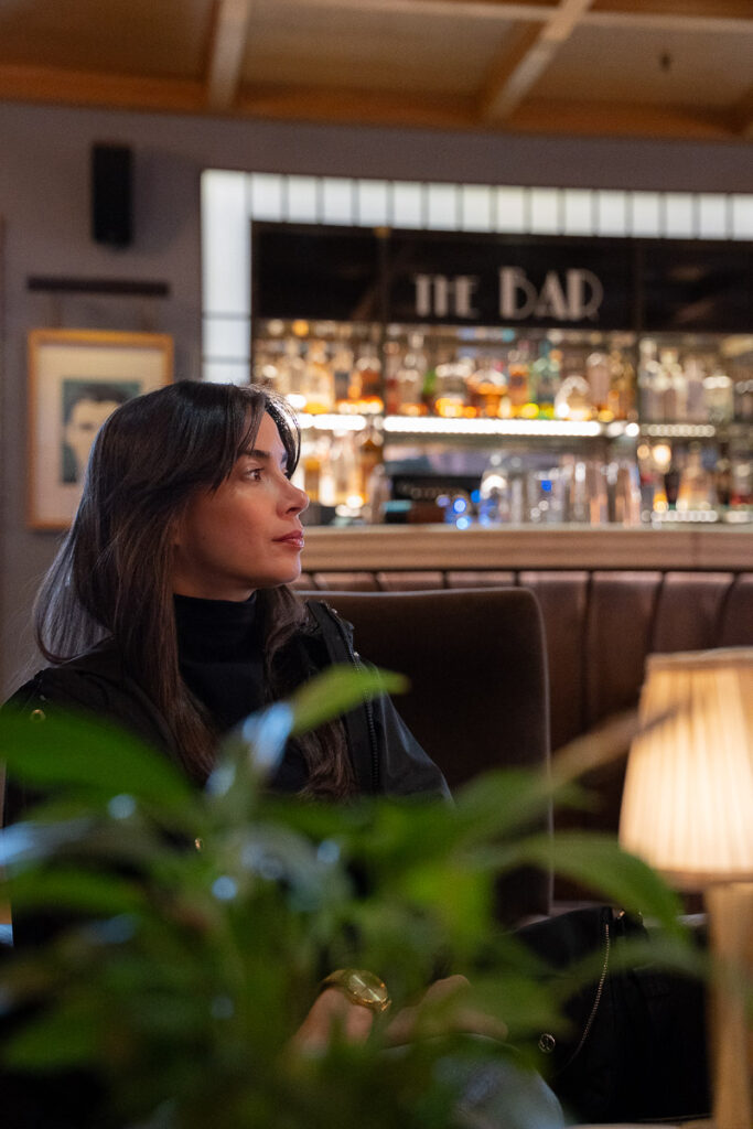 Bar area of the best place to stay in Lisbon Portugal the Brown Central hotel
