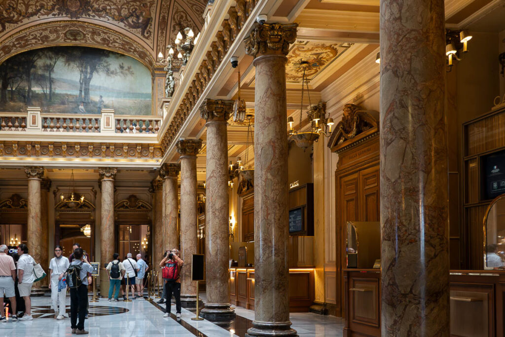 Monte Carlo casino main atrium columns