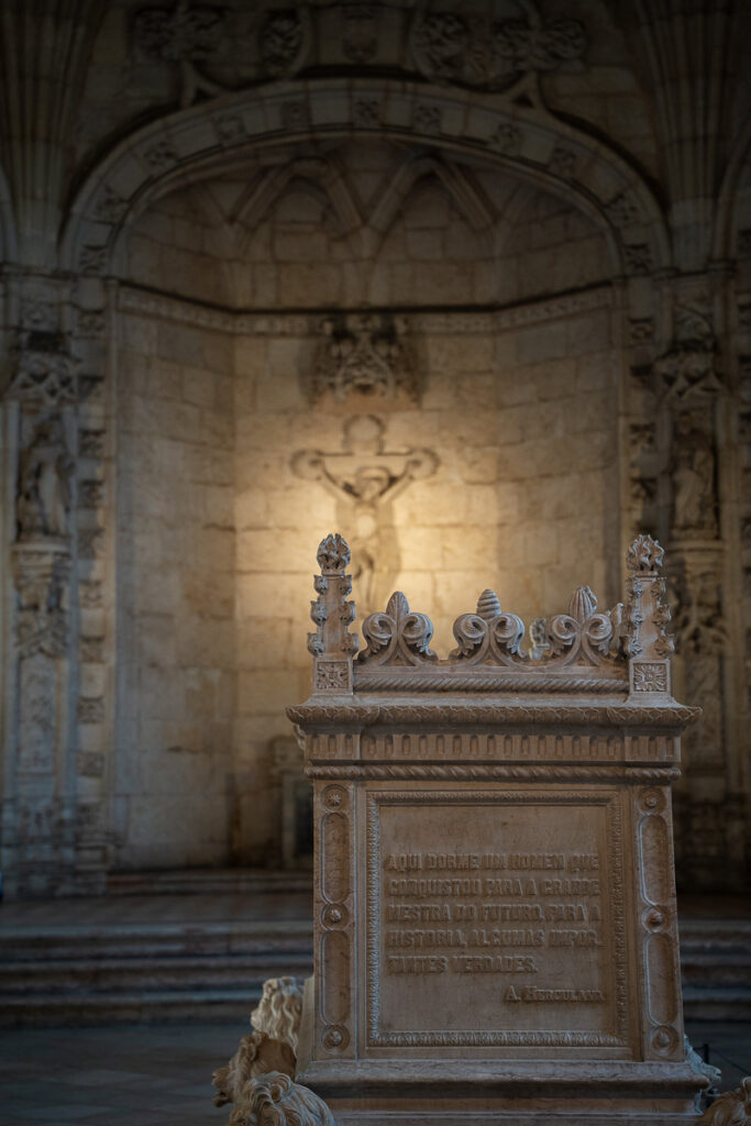 Alexandre Herculano tomb at Jeronimos Monastery