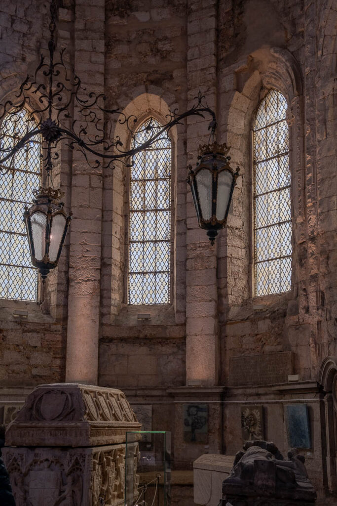 Inside the Carmo Convent Archeological Musem Lisbon