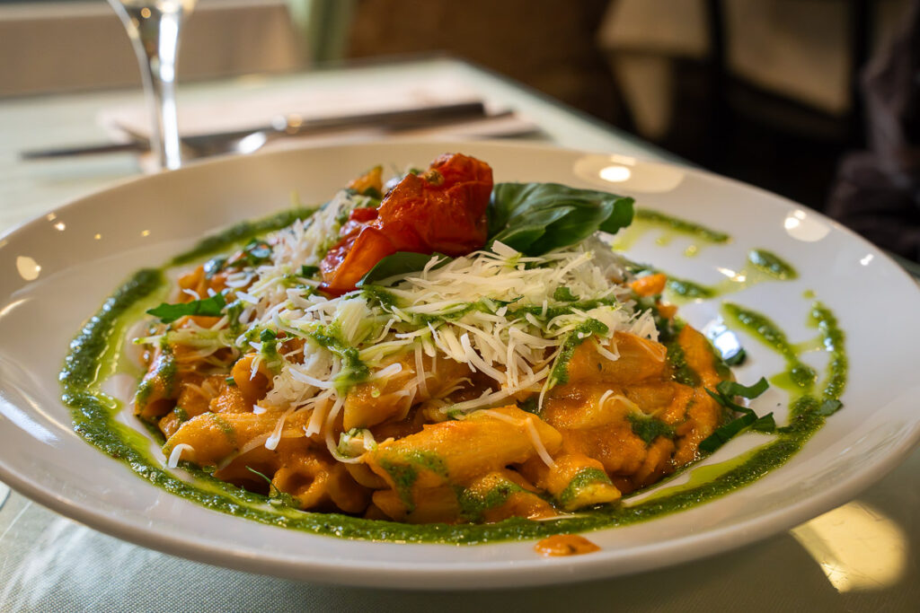 gluten-free penne pasta from Organi Chiado Lisbon vegan spot