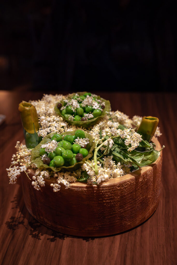 Grilled Peas Peapod Juice Elderflower Encanto Restaurant Lisbon