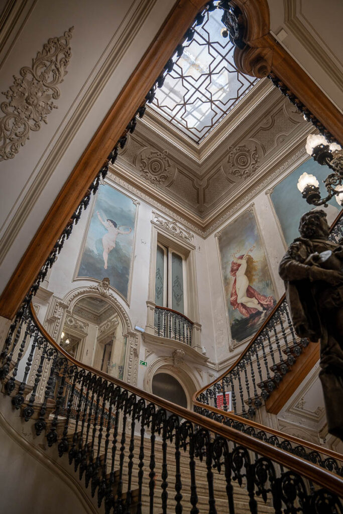 interior staircase in Embaixada concept store Lisbon