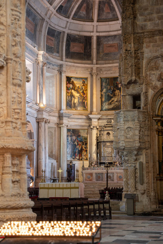 Jeronimos Monastery Lisbon Saint Mary of Bethlehem Church Altar