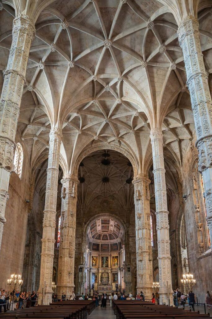 Manueline Ceiling of Saint Mary of Bethlehem in the Jeronimos Monastery 