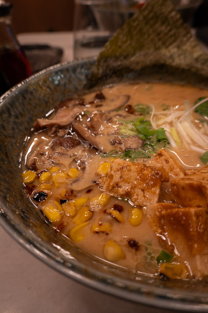 vegetarian vegan ramen Lisbon from Koppu Ramen Izakaya Chiado