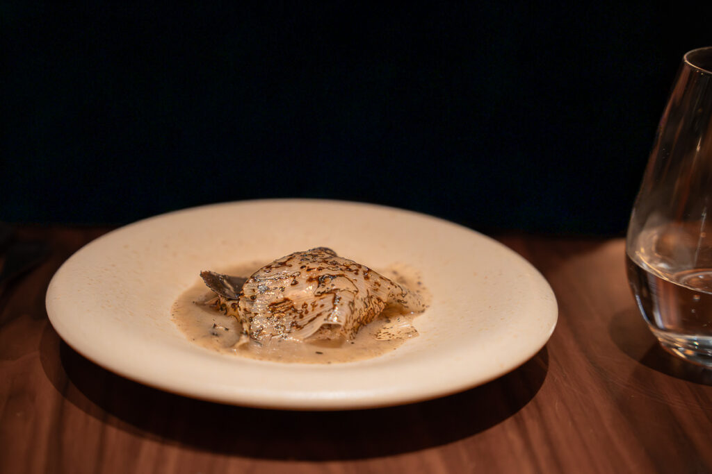 Leeks Puff Pastry Beurre Blanc Verjus Truffle Encanto Restaurant Lisbon