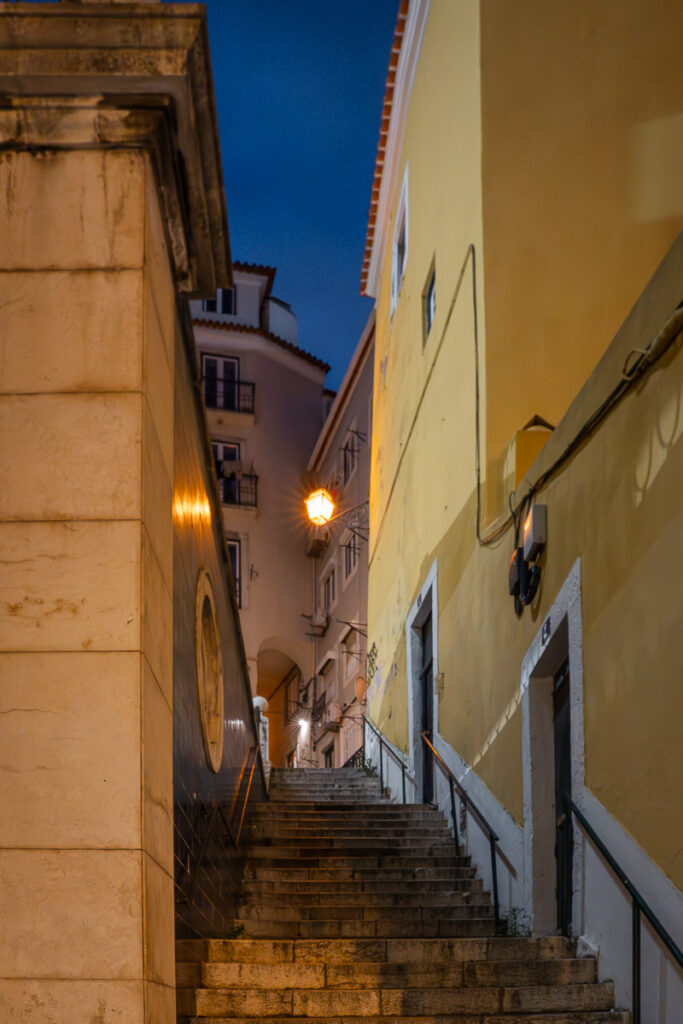Lisbon Alfama District stairs