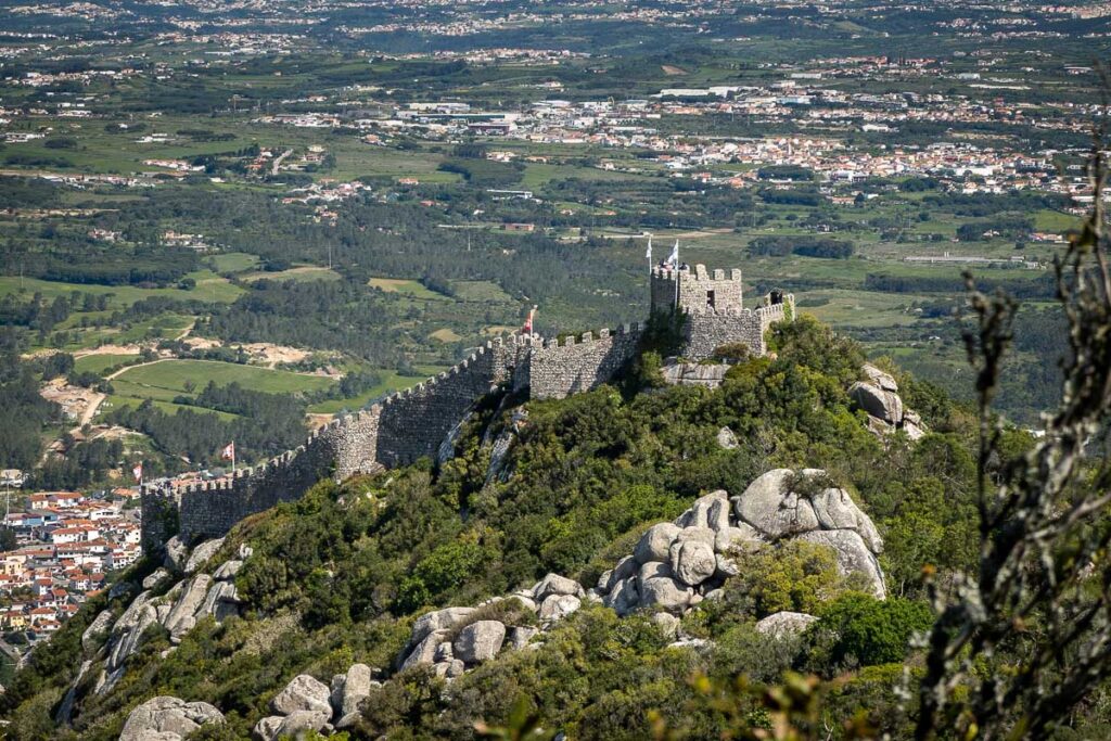 Moorish Castle a View From Pena Palace Sintra daytrip